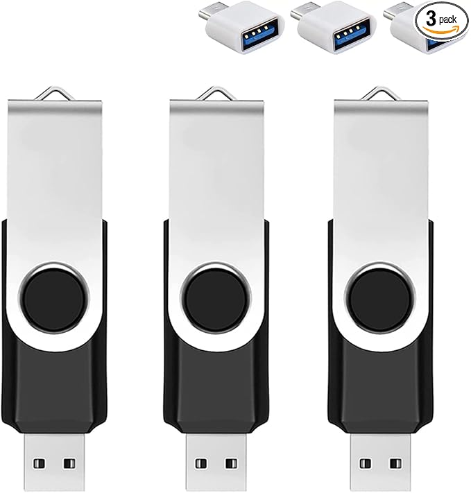 3 Pack 64GB USB Flash Drive by Bliksem
