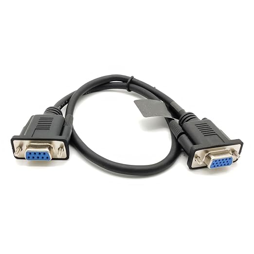 DB9 Female to VGA Female 15Pin Three-Row Signal Transmission Cable, VGA to DB9 - Image 4