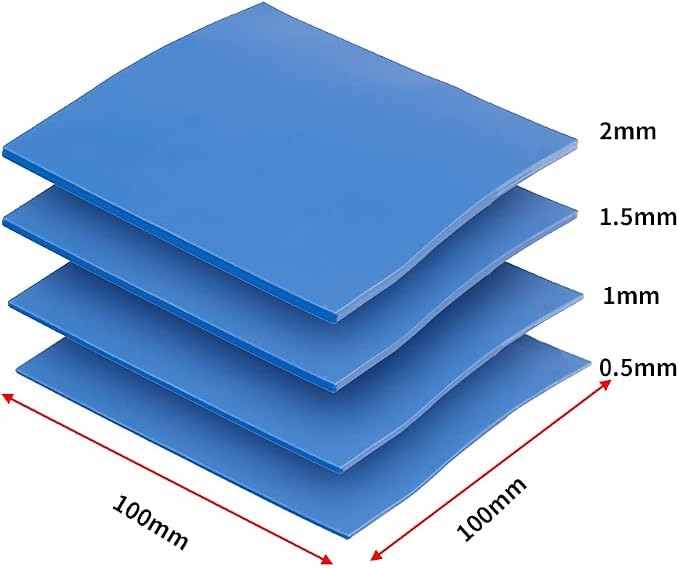 OwlTree 4 Pack Thermal Pad, 100x100mm 0.5mm 1mm 1.5mm 2mm Highly Efficient - Image 2