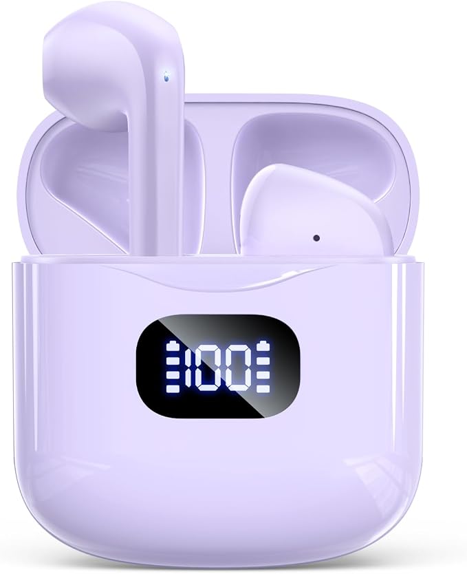 Wireless Earbuds Bluetooth 5.3 Ear Buds, IPX7 Waterproof in-Ear Earphones by KTGEE