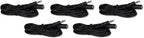 Five Pack of YCS Basics 12 Foot 3.5mm Headphone Extension Cables Male/Female by YCS+basics