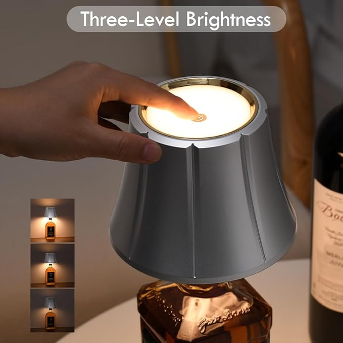 WILIT Wireless Bottle Lamp for Liquor Bottles, Dimmable Cordless Table Lamp - Image 3