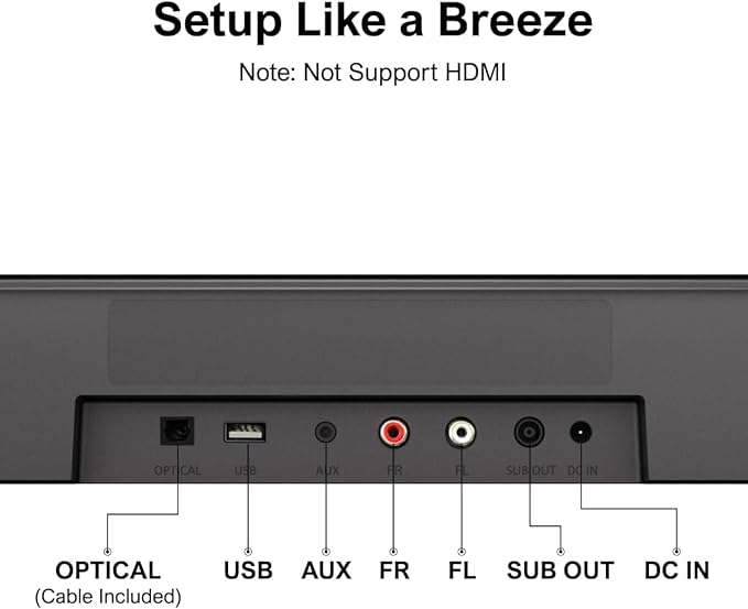 ULTIMEA 7.1ch Virtual Surround Sound Bar, Sound Bar - Image 9