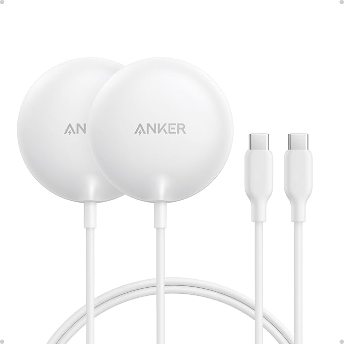 Anker Zolo Magnetic Wireless Charger, Qi2 Certified 15W MagSafe-Compatible by Anker