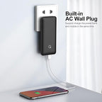 Q 10000mAh Power Bank, Slim Portable Charger, 4 Output External Battery Pack - Image 3