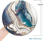 Blue Gold Marble Mouse Pad - Image 2