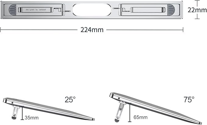 Laptop Risers for Desk, 4 Adjustable Heights Laptop Stand, Keyboard Riser - Image 8