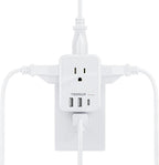 USB Charger Block, TESSAN Outlet Extender Surge Protector by TESSAN