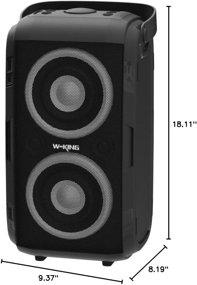 W-KING Party Loudest Portable Bluetooth Speaker Wireless Boom Box, 180W Max Big - Image 10