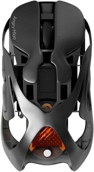 AM Infinity Gaming Wireless Mouse, 49g Metal Ultralight Hollow Design, 30000 by AngryMiao