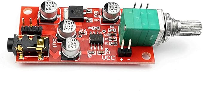 Taidacent DC 3.6v-12v LM4881 Headphone Amplifier Board 3.5 mm Headphone Jack - Image 2