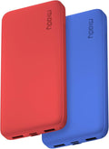 Miady 2-Pack Portable Charger, Slim 10000mAh Power Bank Travel Battery Pack 3 by Miady