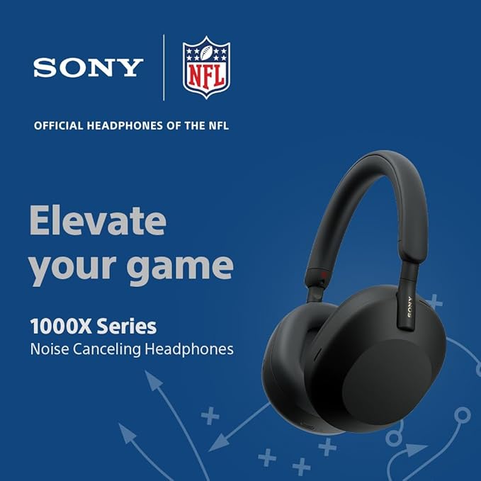 Sony WH-1000XM5 Premium Noise Canceling Headphones, Auto NC Optimizer, 30-Hour - Image 2