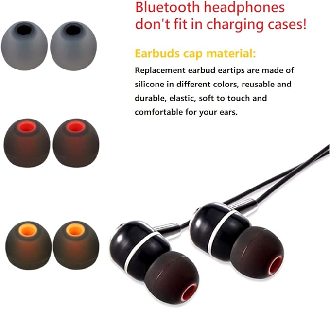 Earbud Silicone Ear Tips Earbuds Replacement Ear Tips Gels Bud - Image 5