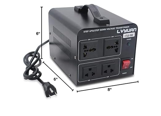 Yinleader 1500W 110V to 220V or 220V/230V/240V to 110V/120V Power Converter - Image 9