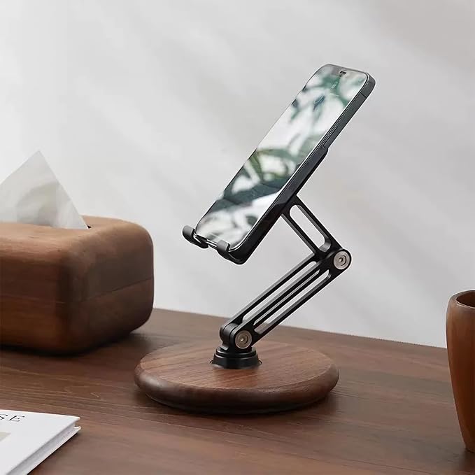 iPhone Stand for Desk, Phone Stand Adjustable Foldable, Cell Phone Holder 360 ° - Image 2
