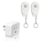 Greencycle Remote Control Outlet, 2 Wireless Light Switches and 1 Outlet Plug by greencycle