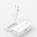 Kakyanill European Travel Plug Adapter, Italy Power Adapter, 4 AC Outlets by kakyanill