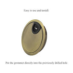 HAHIYO 1Pcs 3.15Inch/80mm Bronze Zinc Alloy Desk Grommet Wire Grommet Cable - Image 4