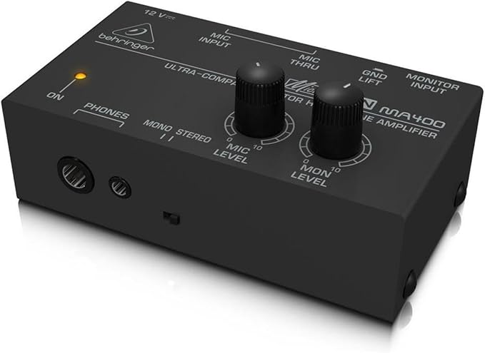 Behringer MICROMON MA400 Ultra-Compact Monitor Headphone Amplifier - Image 4