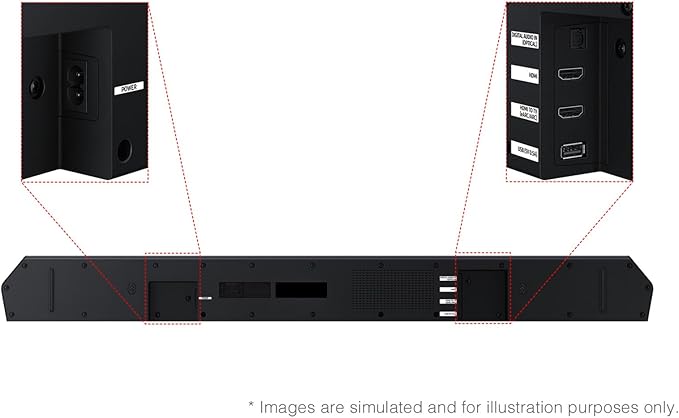 Samsung Q-Series Soundbar HW Q600F 3.1.2 ch Subwoofer SpaceFit Sound Pro - Image 5