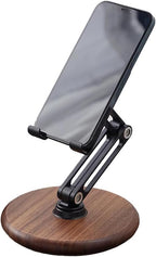 iPhone Stand for Desk, Phone Stand Adjustable Foldable, Cell Phone Holder 360 ° by xjwoodsmart