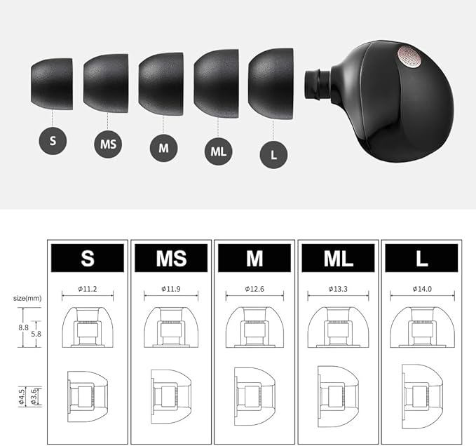 AZLA Foamax Standard, Foam Earbud Tips, Memory Foam Earbud Tips - Image 5