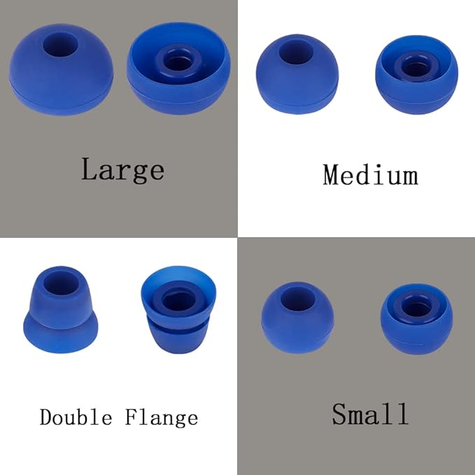 4 Pairs Silicone Earbud Tips Replacement Eartips Earbuds Eargels Earpads - Image 3