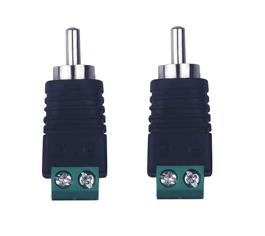 RCA Plugs for Speaker Wire，RCA to AV Screw Terminal Connector, Phono RCA Male - Image 5