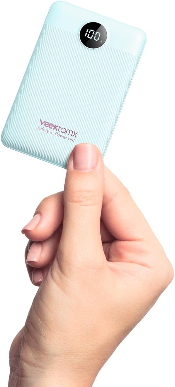 VEEKTOMX Mini Portable Charger 10000mAh, 22.5W Fast Charging Small Power Bank by VEEKTOMX
