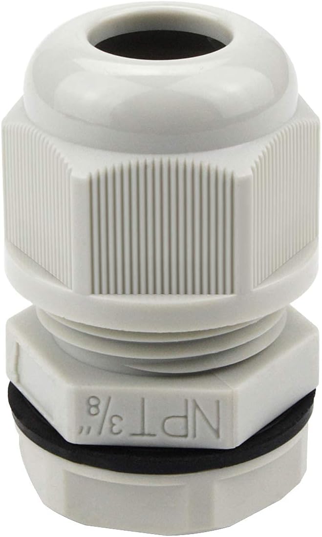 XHF 2 Pcs 3/4" IP68 Strain Relief Nylon Cord Grip Waterproof NPT Cable Glands by XHF