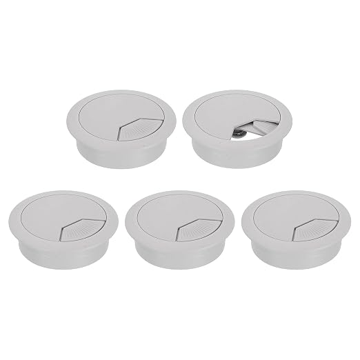 uxcell 5 Pcs 53mm Desk Grommet, Plastic Cable Hole Cover, Wire Cord Cable by uxcell