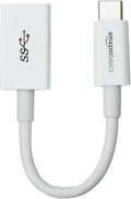 Amazon Basics USB-C to USB-A 3.1 Gen1 Female Adapter Cable Converter, 5Gbps by AmazonBasics