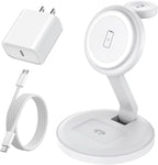 Charging Station for Apple Magnetic Wireless iPhone Mag-Safe Charger, 15W 3in1 by Unknown