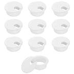 1-1/2" White Desk Grommet, JTemgle Plastic Cable Hole Cover Computer Table Cord by JTemgle