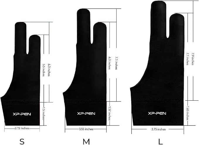 XPPen Artist Drawing Glove 2-Fingers Glove - Image 2