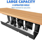 Under Desk Cable Management Tray, No Drill 2 x 15.7 in Steel Tray - Image 3