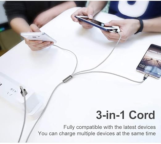 Multi Charging Cable, 4ft 2Pack Multi Phone Charger Cable Braided Universal 3 - Image 5