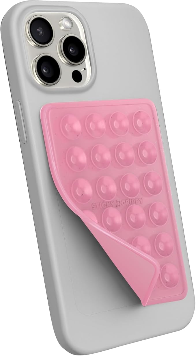 Suction Phone Case Mount, Sillicon Adhesive Phone Accessory by StickyGrippy