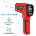 -40℉~2912℉ MESTEK Infrared Thermometer Temperature Gun, 50:1 Dual Laser High - Image 9