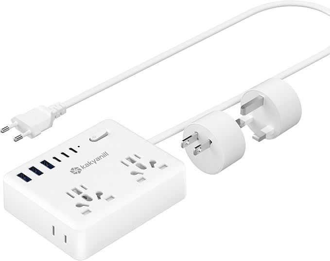 Universal Travel Adapter, Kakyanill European Travel Plug Adapter, EU/UK/AU/Plug by kakyanill