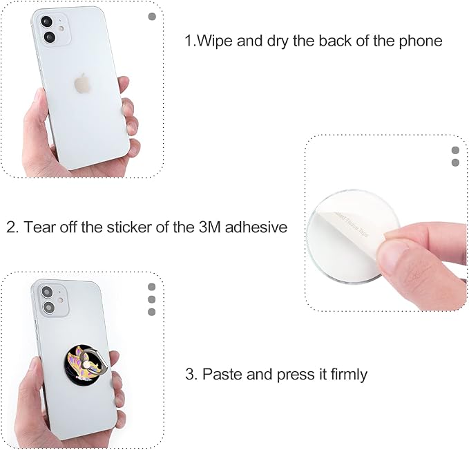 Bonoma Phone Ring Holder, 3 Pack Universal Finger Ring Stand Grip Kickstand Ring - Image 6