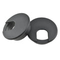 HAHIYO 2Pcs 2Inch/50mm Black ABS Plastic U-Shaped Desk Grommet Wire Grommet by HAHIYO