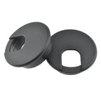 HAHIYO 2Pcs 2Inch/50mm Black ABS Plastic U-Shaped Desk Grommet Wire Grommet by HAHIYO