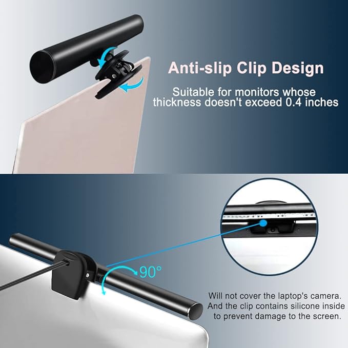 skybess Monitor Lamp Bar for Laptop, USB e-Reading LED Monitor Light Screenbar - Image 6