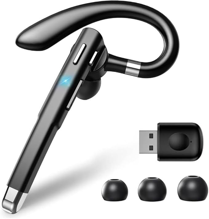 Hsility Bluetooth Headset with USB Type C 270 Degrees Rotatable Microphone by Hsility