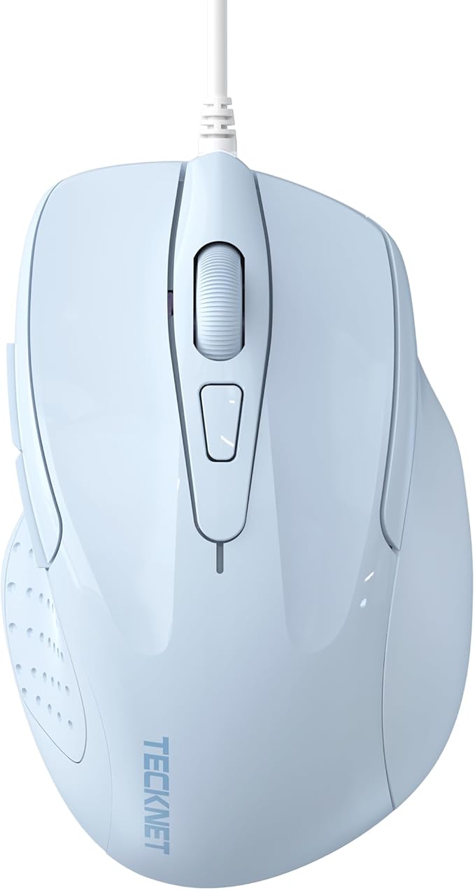 TECKNET Wired Mouse, 6-Button Corded by Tecknet