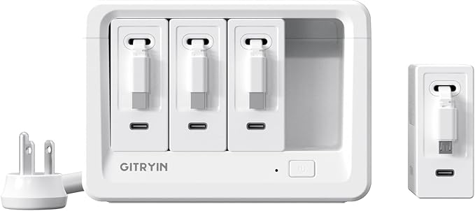 Gitryin 1 Micro USB Retractable Wall Charge and 11-in-1 Desktop Charging Station by GITRYIN