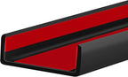 Rubber Edge Trim, 2-1/2 inch Wide U Channel Edge Trim, Big Size U Shaped Trim by Protalwell