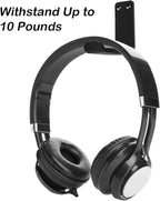 SourceTon 2 Packs Aluminum Headphone Stand Hanger and 6 Cable Clips, 2 Headset - Image 5